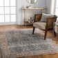 Surya Carlisle Oriental 8"10" x 12"6" Pale Blue, Dusty Pink, Medium Brown, Cream and Charcoal Area Rug, , large
