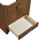 37B Lucerne 30" Single Bathroom Vanity in Dark Maplewood with Marble Top and Backsplash, , large