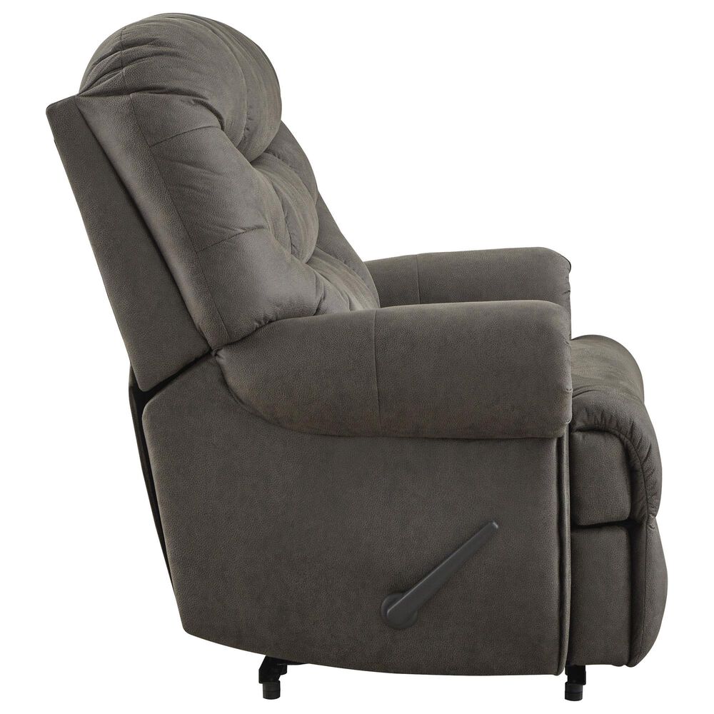 Ashley Camera Time Zero Manual Wall Recliner in Gunmetal, , large