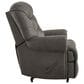 Ashley Camera Time Zero Manual Wall Recliner in Gunmetal, , large