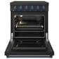 Thor Kitchen Gordon Ramsay 30" Professional Electric Range with Navy Blue Handle Kit in Black, , large