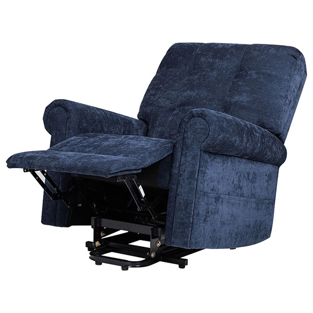 Jennifer Taylor Home Irwin Power Lift Assistance Recliner Chair in Dusk Navy Blue, , large
