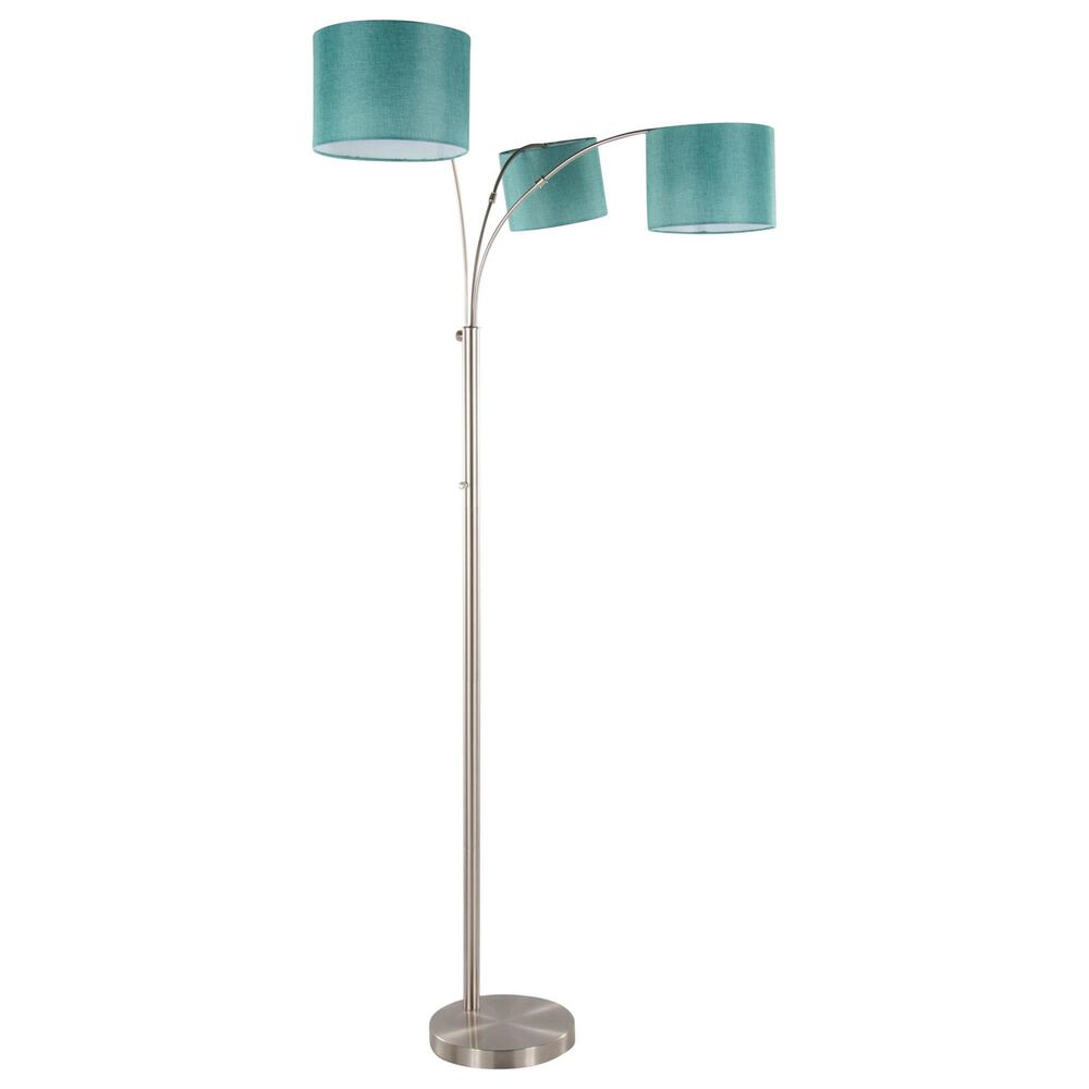 Grandview Gallery Willow Trio Floor Lamp in Brushed Nickel, , large