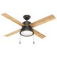 Hunter Loki 52" Ceiling Fan with LED Lights in Noble Bronze, , large
