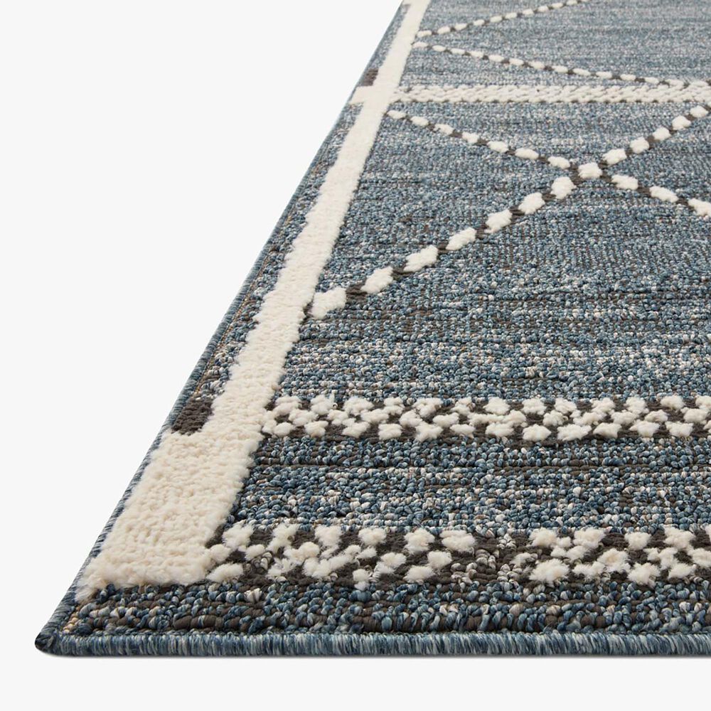 Loloi II Fabian 4&#39; x 6&#39; Denim and Charcoal Area Rug, , large