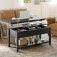HOMLUX Lift Top Coffee Table in Black, , large
