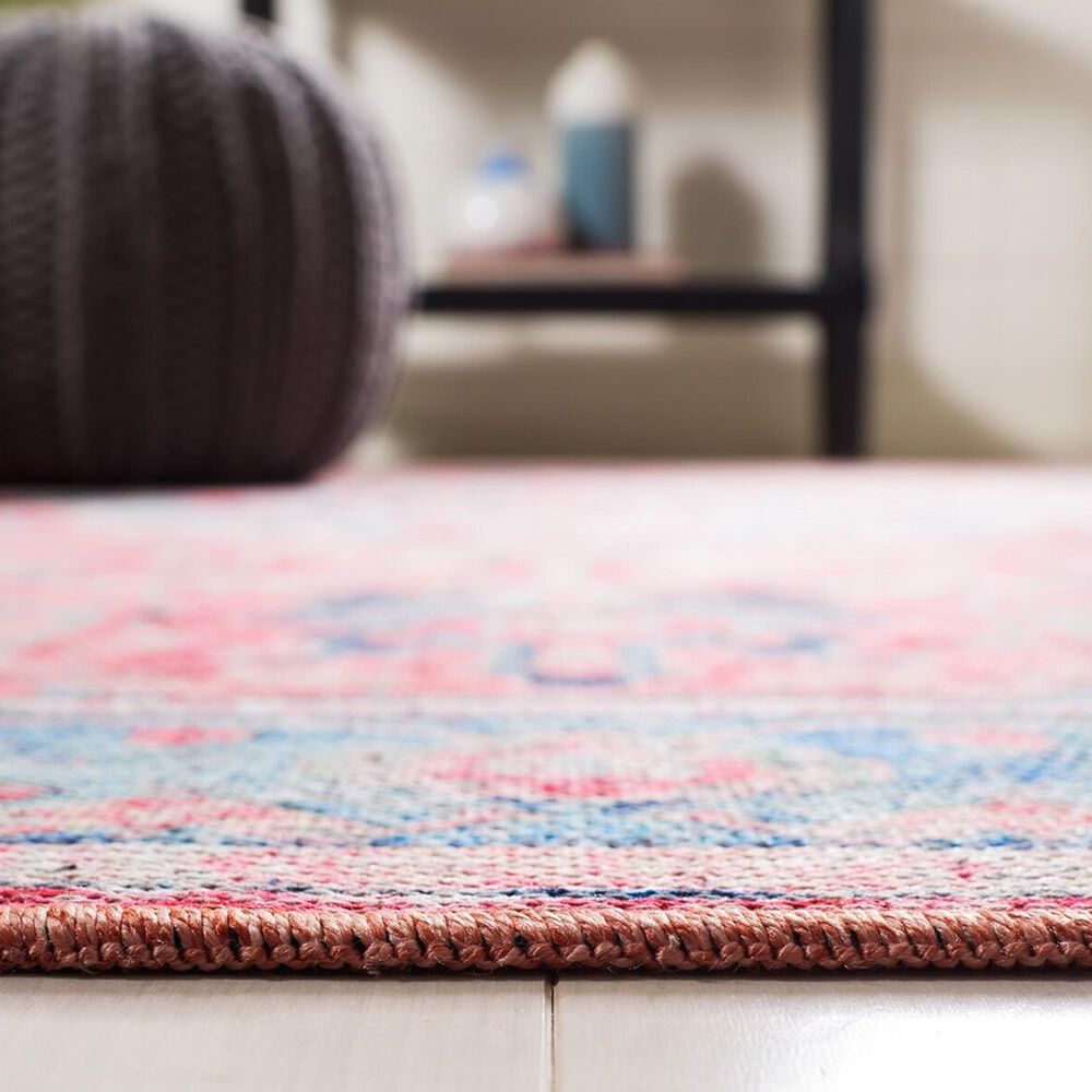 Safavieh Serapi  4&#39; x 6&#39; Light Blue and Red Area Rug, , large