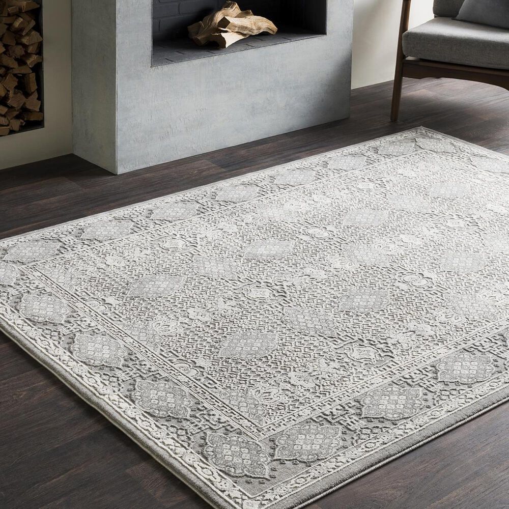 Surya Tibetan TBT-2311 7&#39;10&quot; x 10&#39;3&quot; Taupe, Gray and Ivory Area Rug, , large