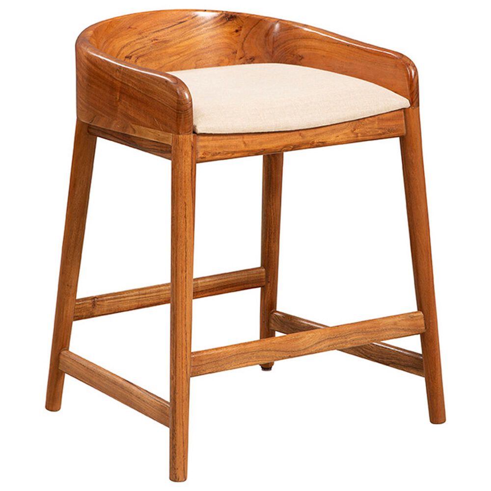 Timeless Designs Saddle Counter Stool in Honey Brown, , large