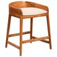 Timeless Designs Saddle Counter Stool in Honey Brown, , large