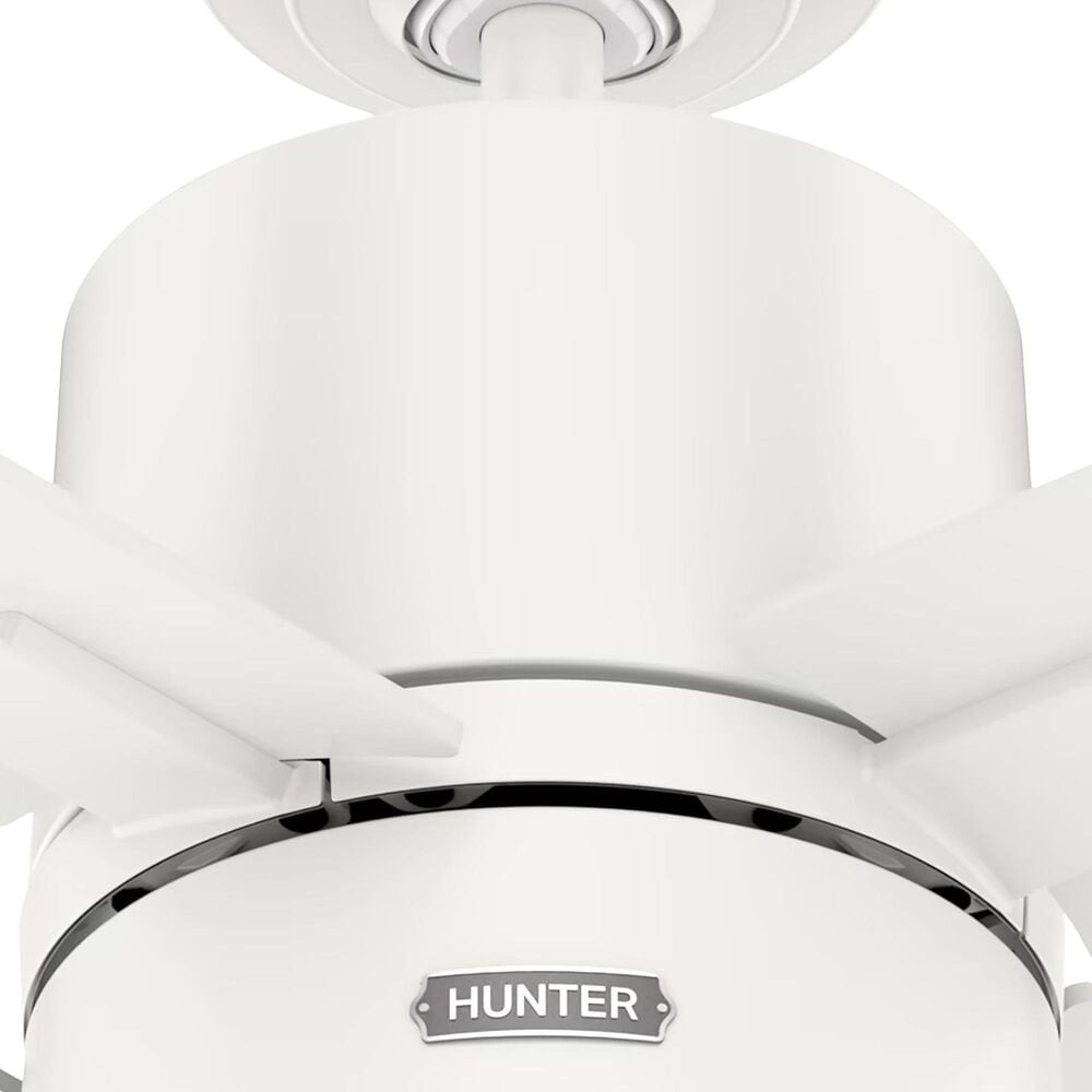 Hunter Beck 42&quot; Ceiling Fan with LED Lights in Fresh White, , large