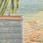 Safavieh Barbados Tropical Beach 6"6" x 9"4" Gold and Blue Indoor/Outdoor Area Rug, , large