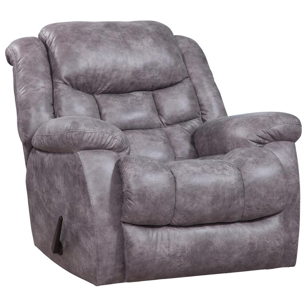 HomeStretch Blockbuster Manual Rocker Recliner in Pewter, , large