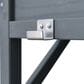 HOMLUX 65" Outdoor Potting Bench Table in Grey, , large