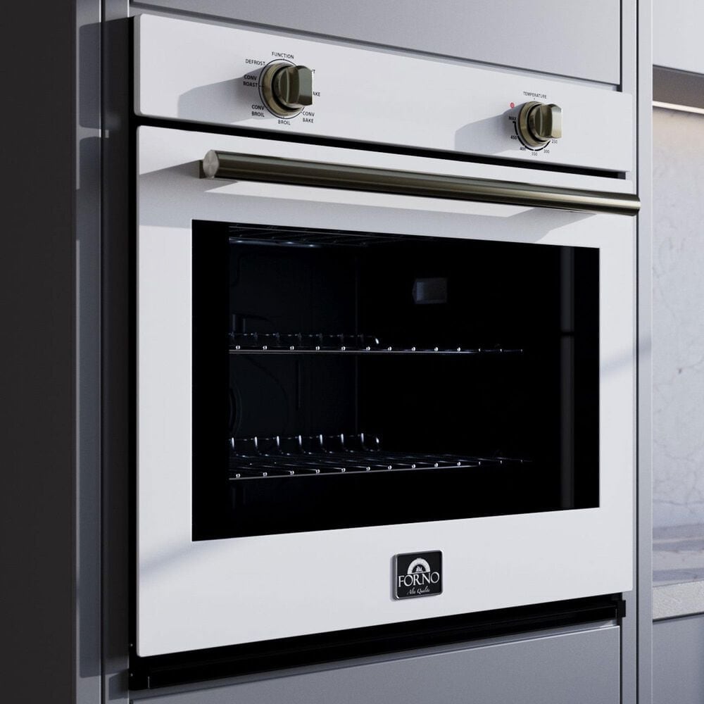 Forno Vomero 30" Single Electric Wall Oven in White, , large
