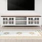 Legends Home Providence 96" TV Console in White and Bourbon, , large