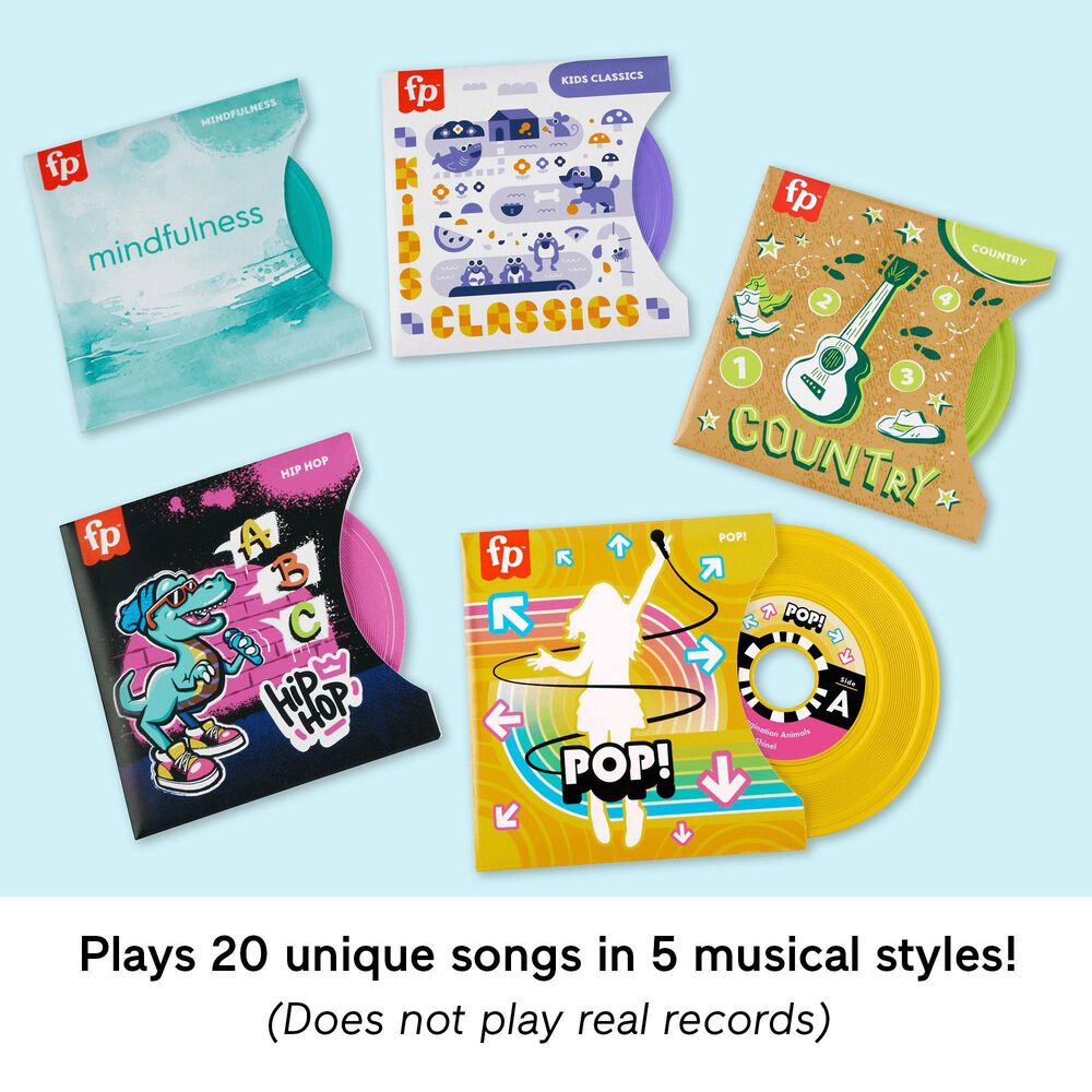 Fisher Price Rockin&#39; Record Player Musical Toy for Preschool Pretend Play, , large