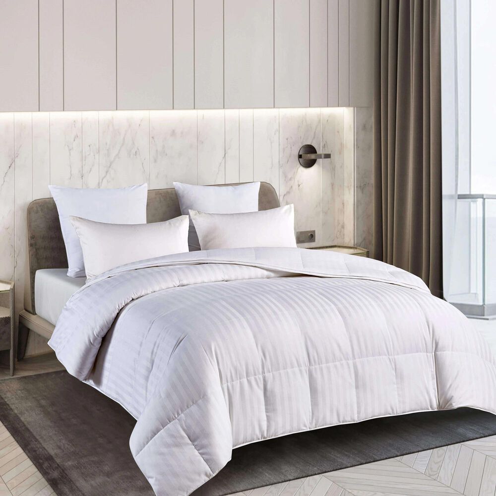 Blue Ridge Home Fashions 500 Thread Count Twin Down Alternative Comforter in White, , large