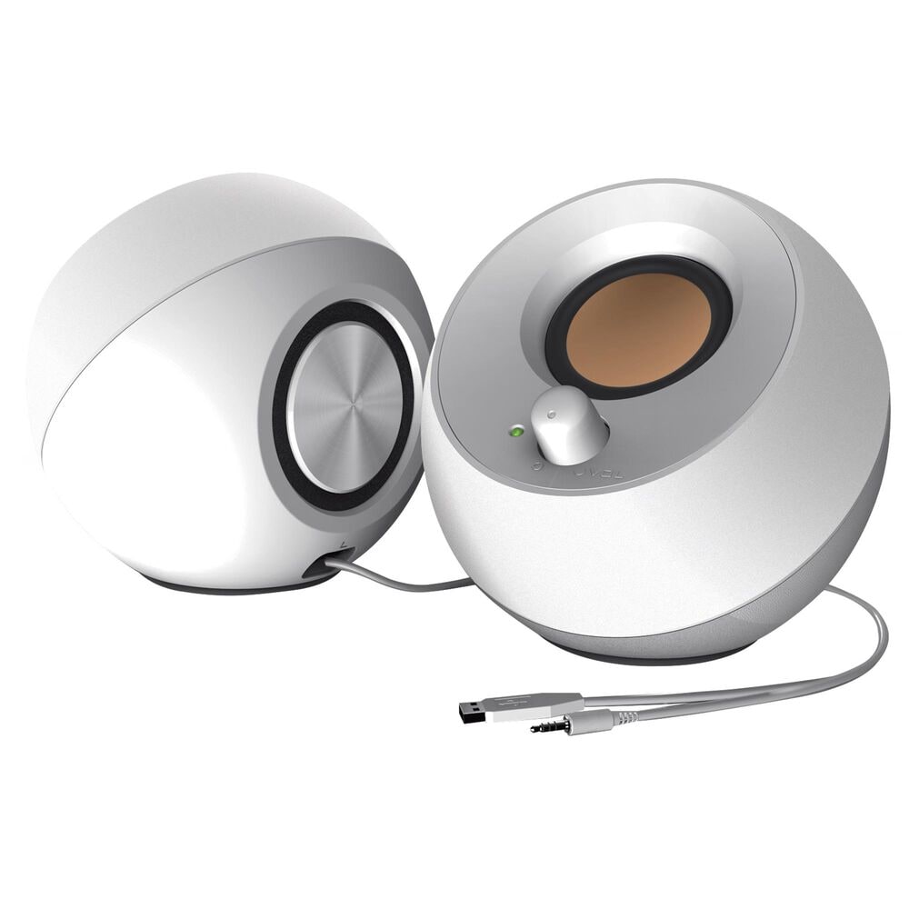Creative Labs Pebble 2.0 USB-C Desktop Speaker in White, , large