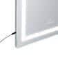Impressions Vanity Stage Lite Rectanglar Full Length Vanity Mirror in Silver, , large