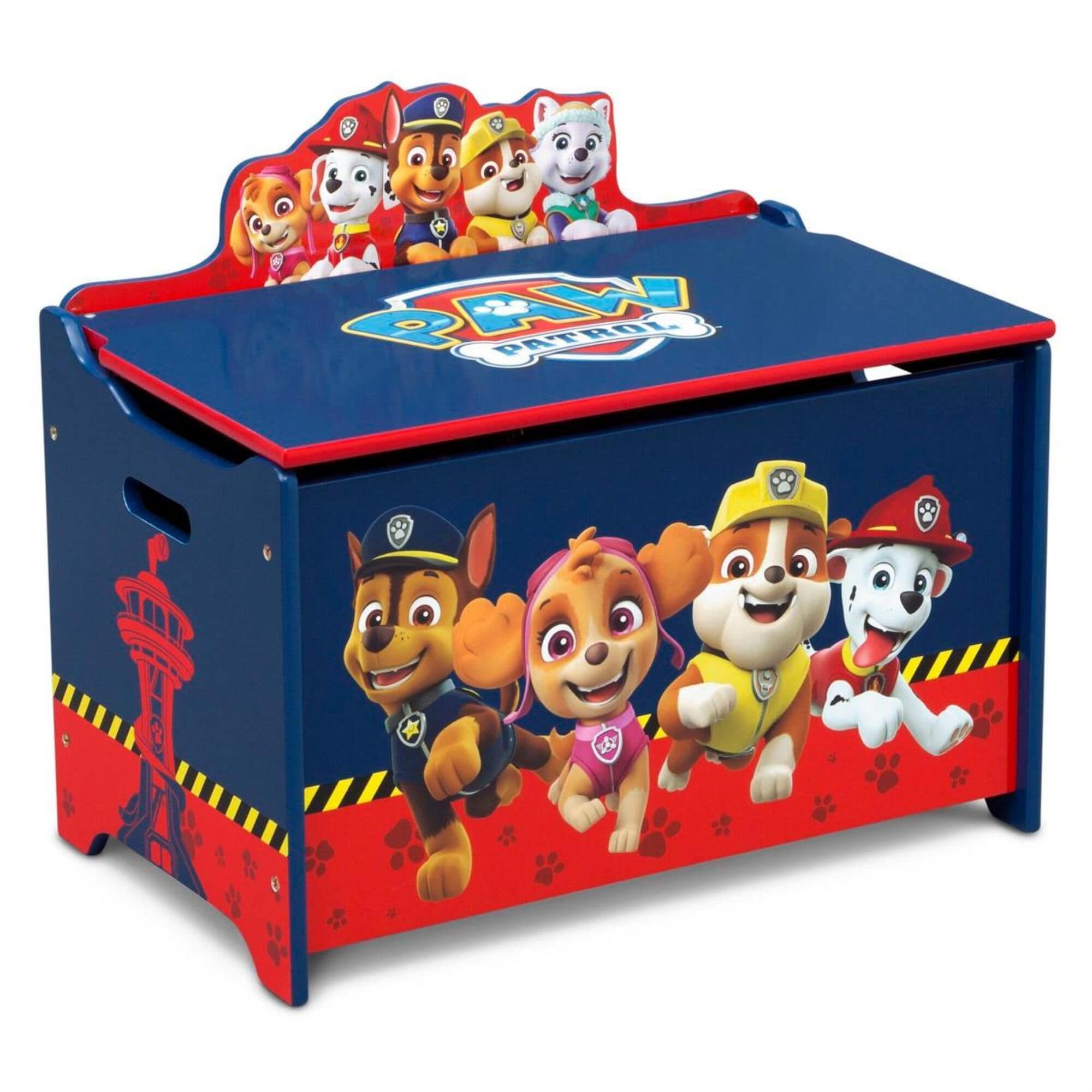 Red and blue toy box hotsell