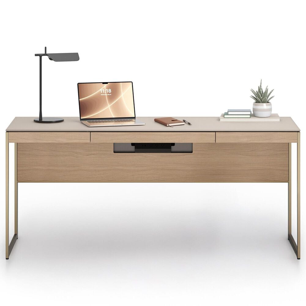 BDI Sequel Studio Computer Desk in Neo Oak and Bronze, , large