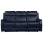Steve Silver Valencia Power/Power Recliner Sofa in Ocean Blue, , large