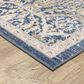 ROW by Oriental Weavers Cavett CAV06 Blue and Gold 9"10" x 13" Area Rug, , large