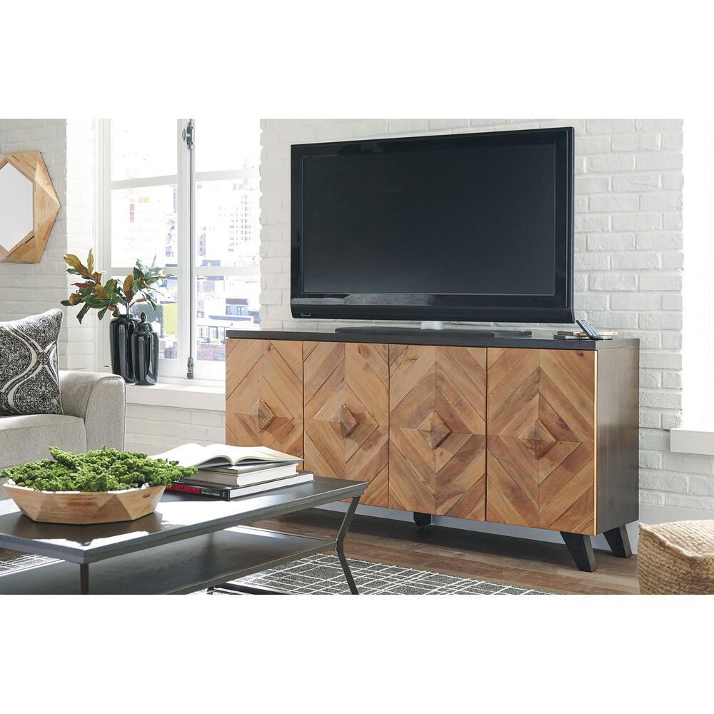 Ashley Robin Ridge Accent Cabinet in Two-tone Brown, , large