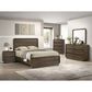 Crown Mark Kinkaid 2-Drawer Nightstand in Brown, , large