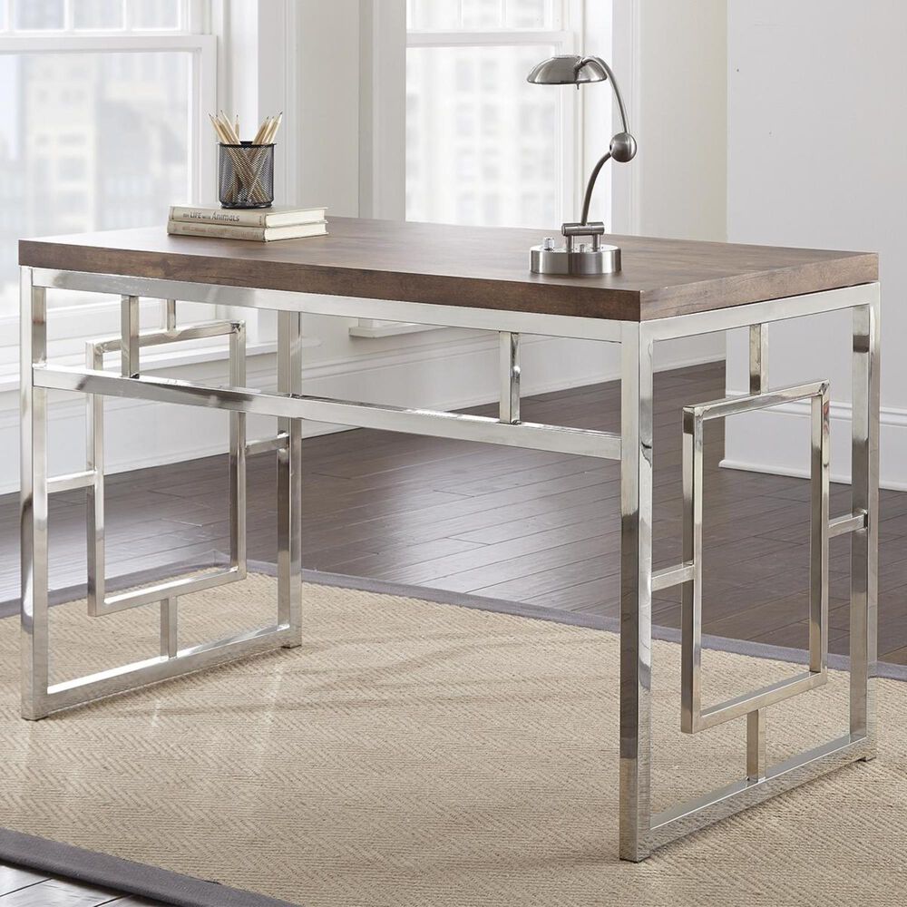 Crystal City Alize Desk in Chrome, , large