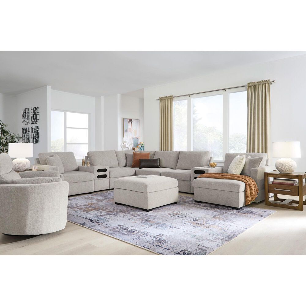 Ashley ModMax Luxe Oversized Accent Ottoman in Flint, , large