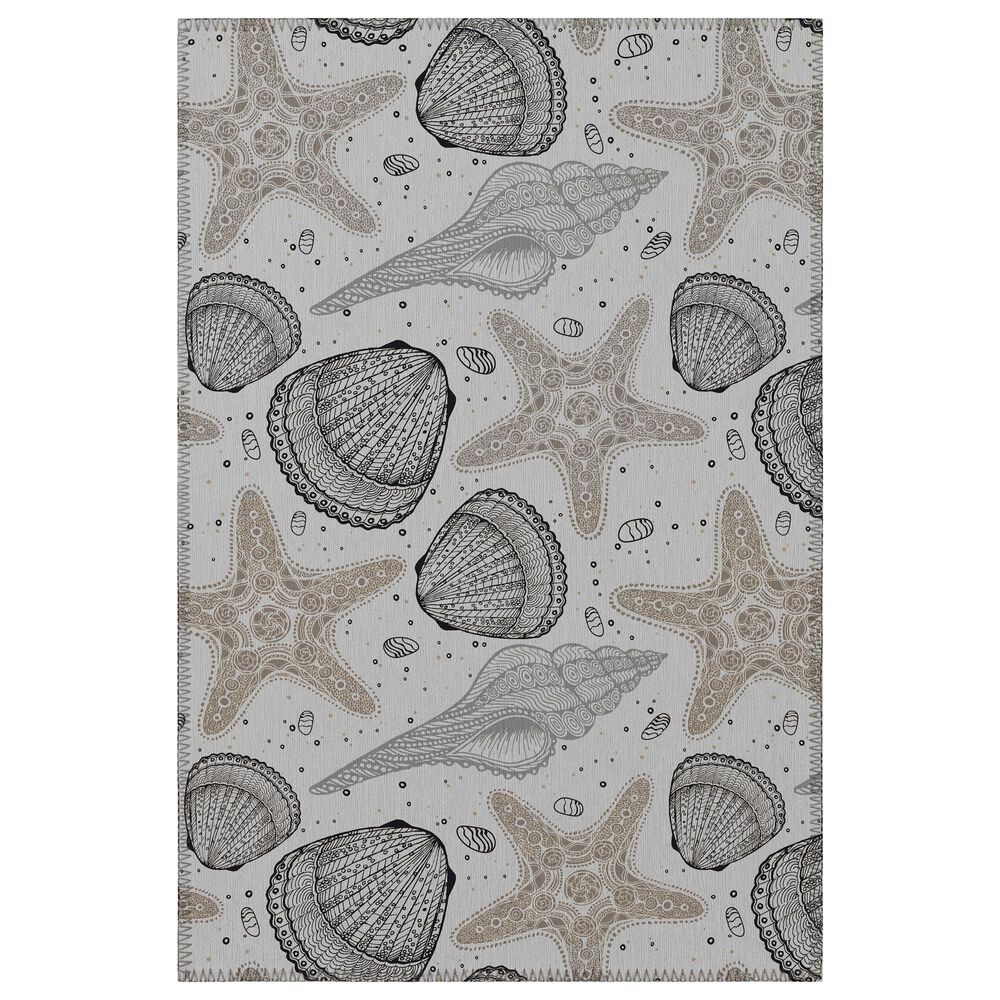 Dalyn Rug Company Seabreeze SZ4 2"6" x 3"10" Silver Area Rug, , large