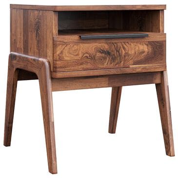 LH Imports Remix 1-Drawer Nightstand in Estelle Brown, , large