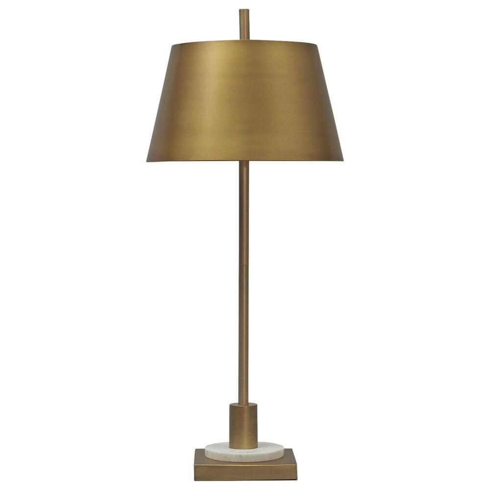 Ashley Fritzburn Table Lamp in Antique Gold and White, , large
