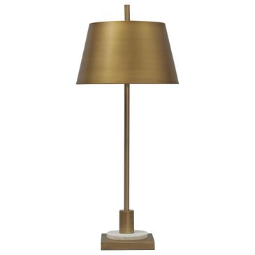 Ashley Fritzburn Table Lamp in Antique Gold and White, , large