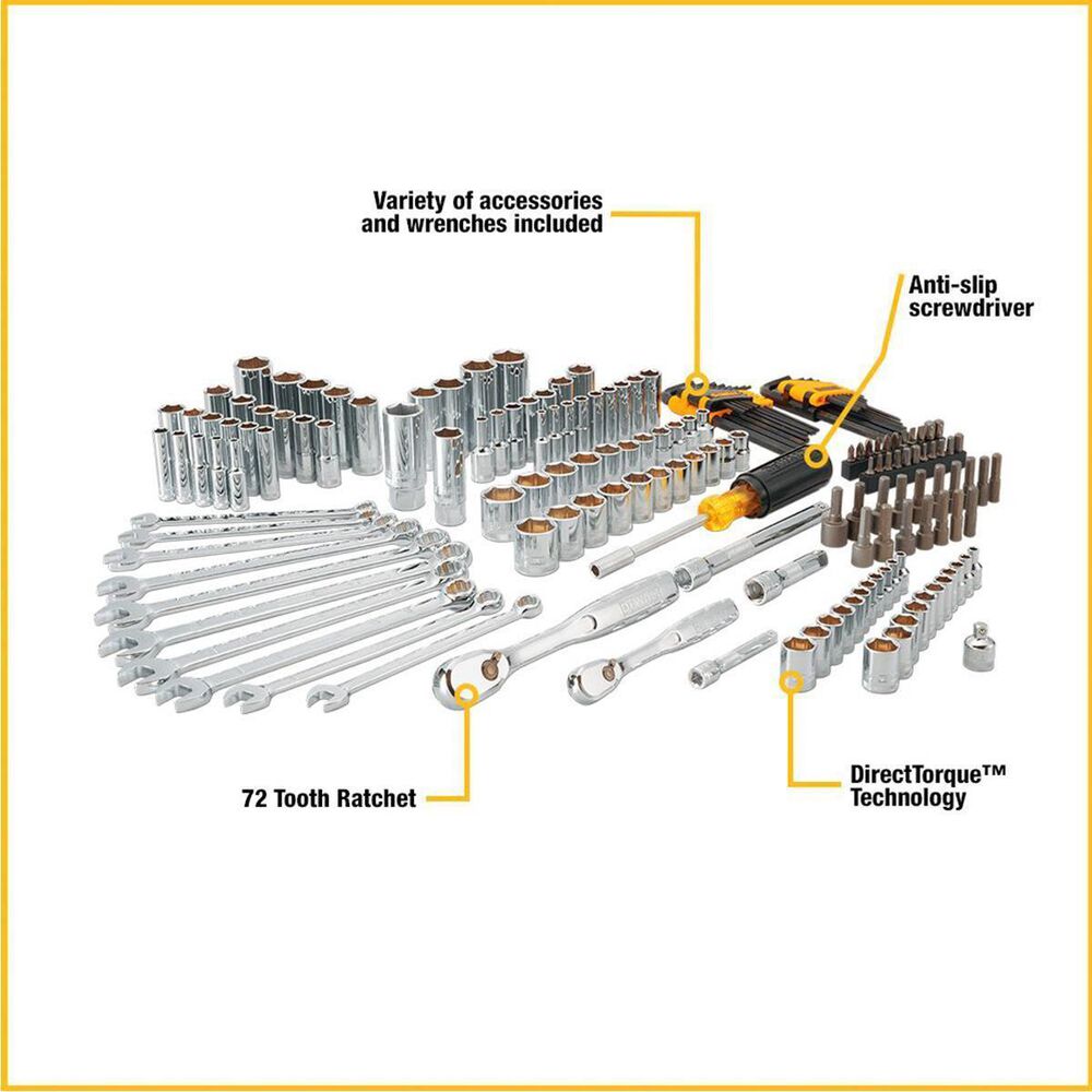 DeWALT 84pc Mechanics Tool Set, , large