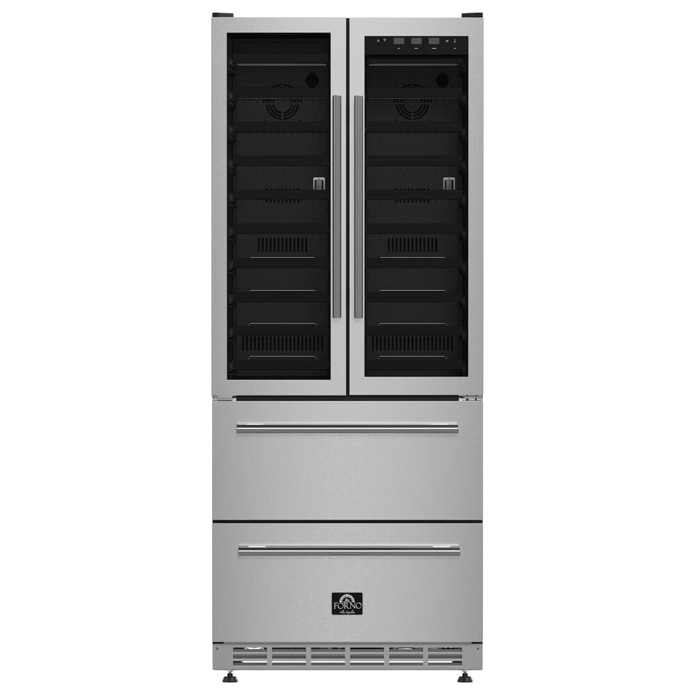 Forno Campania 17.75 Cu. Ft. Dual Zone Wine Cellar and Beverage Cooler in Stainless Steel, , large