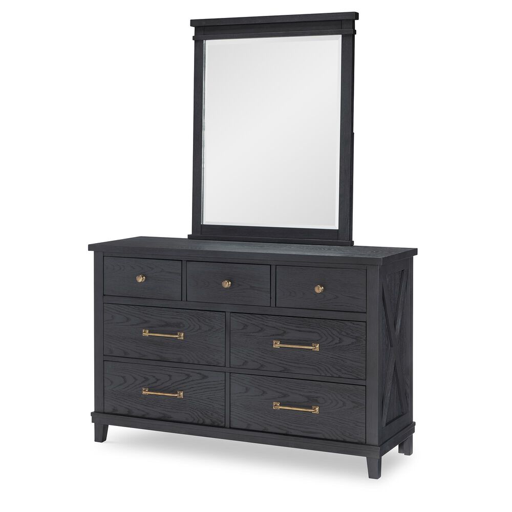 Legacy Classic Flatiron 4-Piece Full Trundle Bedroom Set in Midnight, , large