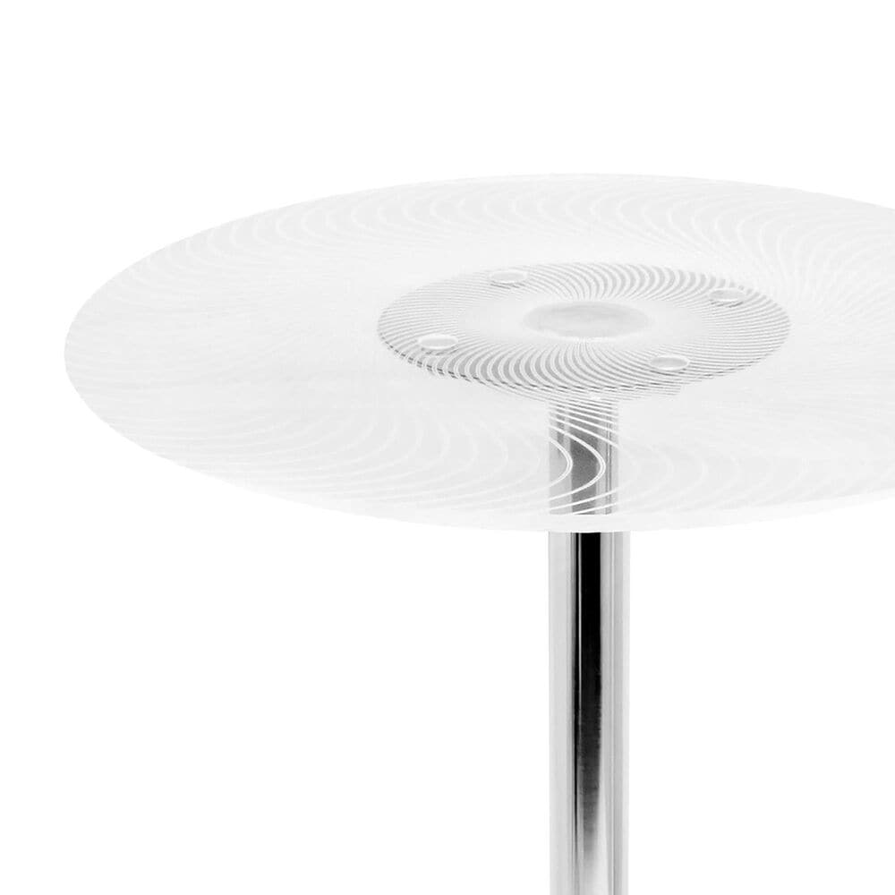 Lumisource Spyra Bar Table in Clear and Chrome - Table Only, , large