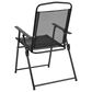 Flash Furniture Nantucket 6-Piece Patio Garden Set in Black, , large