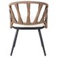 Hearth and Haven 5-Piece Outdoor Dining Set with Brown Rattan Chairs and Plastic Wood Table in Beige, , large