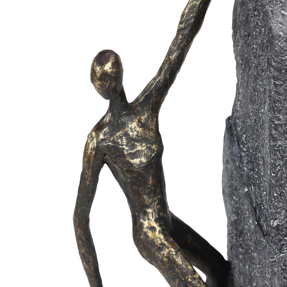 Maple and Jade 5" x 19" Industrial Resin Sculpture in Bronze, , large