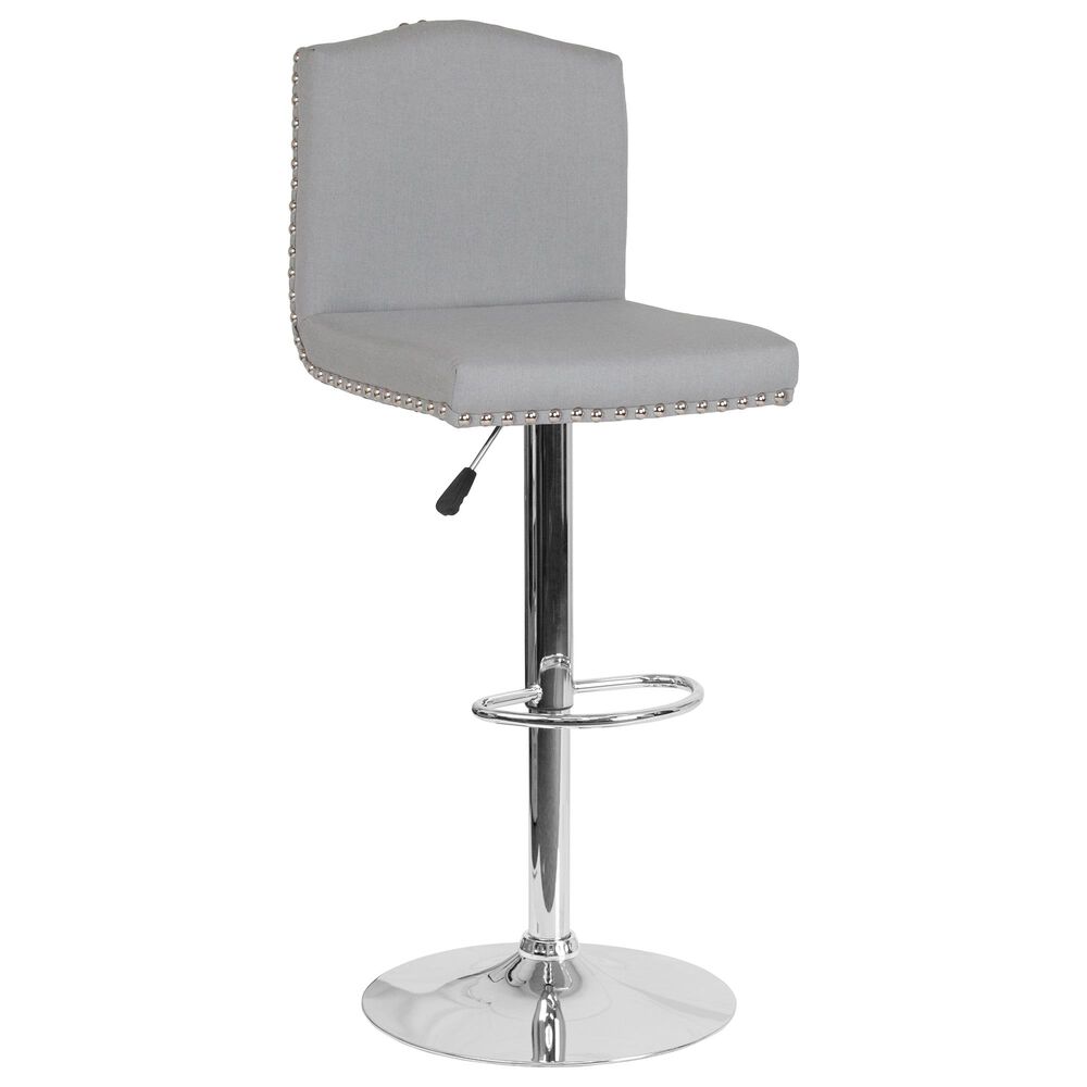 Flash Furniture Bellagio Adjustable Barstool in Gray, , large