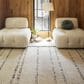 Surya Machu Picchu 10" x 14" Cream, Ivory, Dark Brown, Charcoal, Black and Light Gray Area Rug, , large