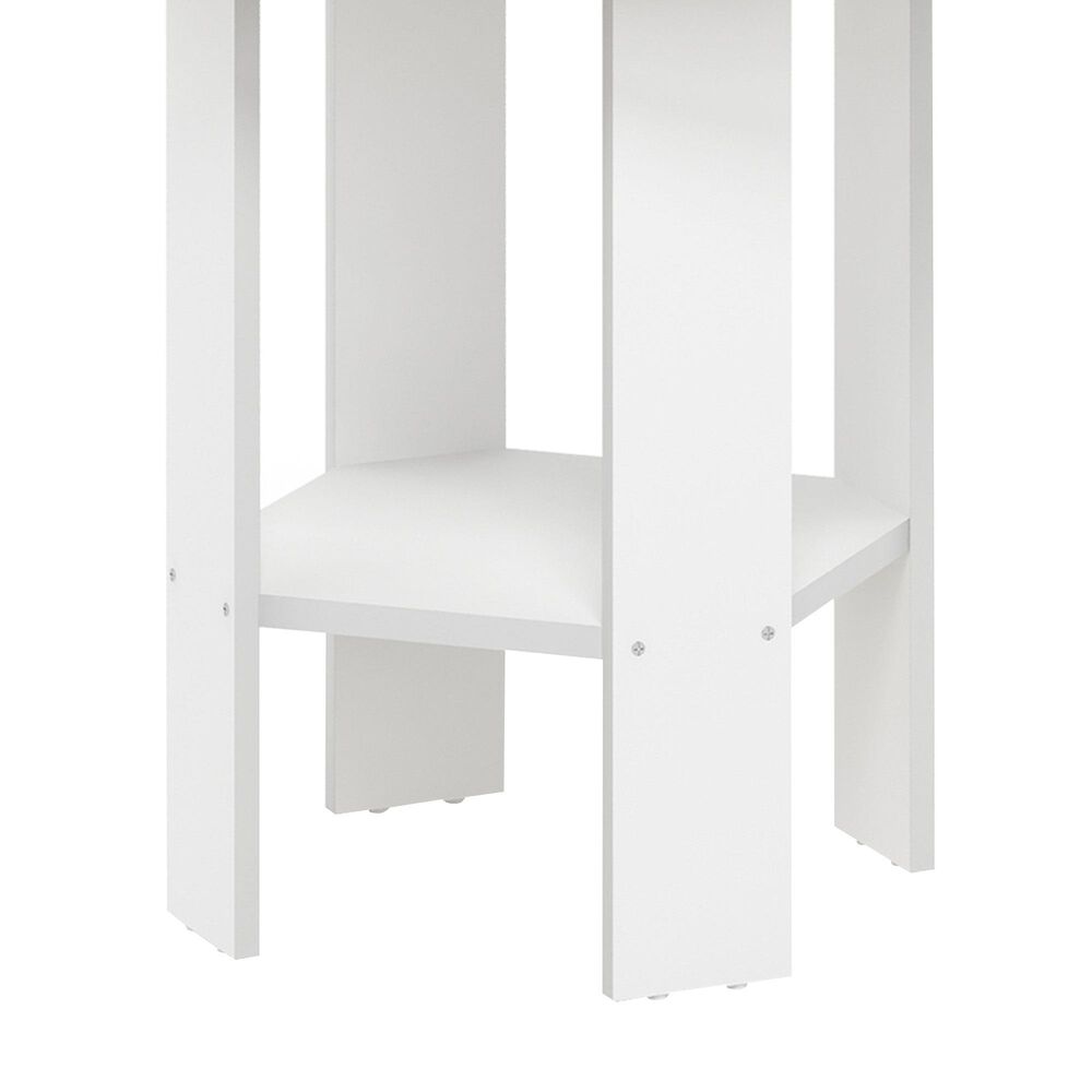 HOMLUX End Table in White (Set of 2), , large