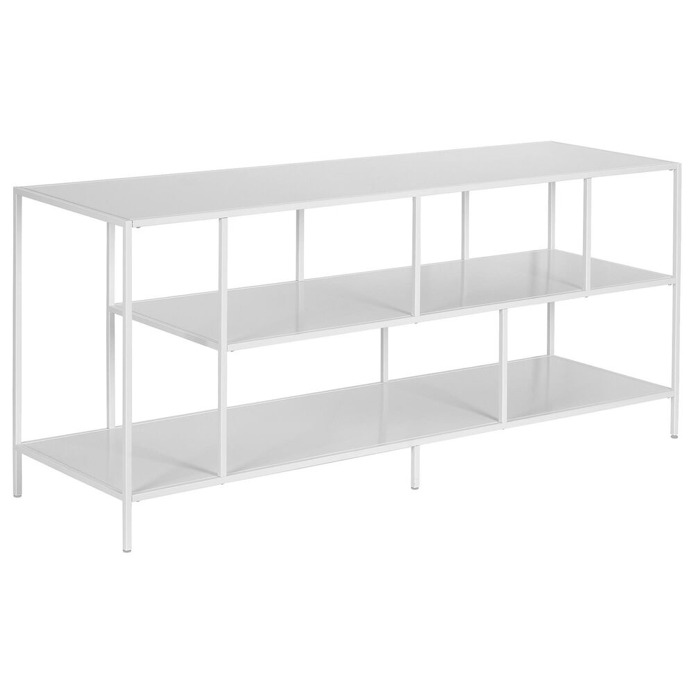 Hudson and Canal Winthrop 55" TV Stand in Matte White, , large