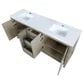 Lexora Home Lafarre 72" Double Bathroom Vanity in Rustic Acacia with 2 cm White Quartz Top and Rectangular Sinks, , large