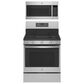 GE Profile 2-Piece Kitchen Package with 5.6 Cu. Ft. Smart Free-Standing Gas Range and 1.7 Cu. Ft. Microwave Oven in Stainless Steel, , large
