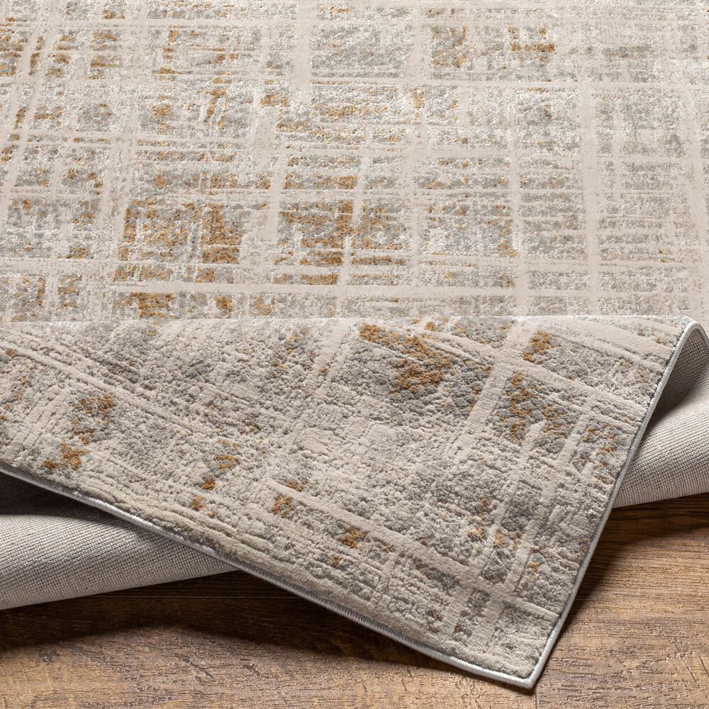 Surya Alpine ALP-2314 2&#39;7&quot; x 7&#39;3&quot; Ivory, Tan, Gray, Light Gray and Off-White Runner, , large